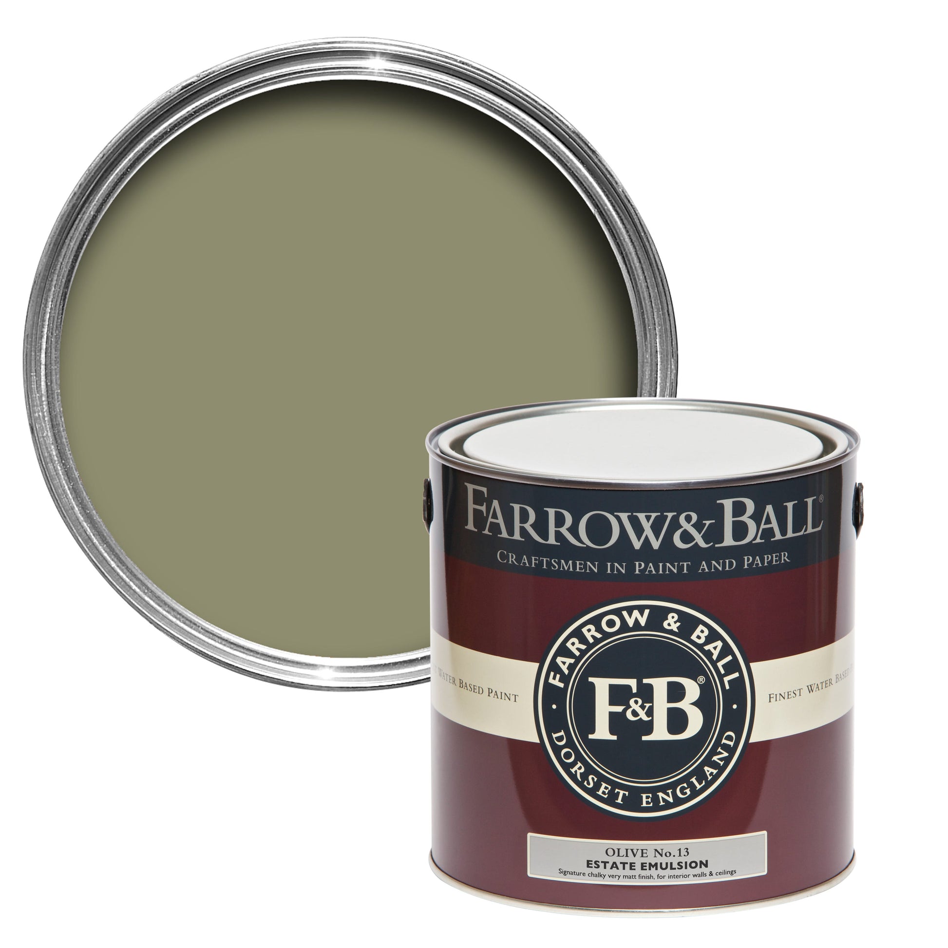 750ml Flat Eggshell Olive No.13