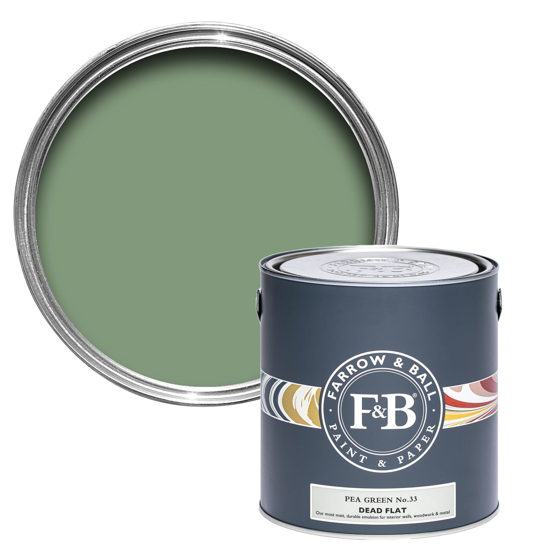 750ml Dead Flat Pea Green No.33