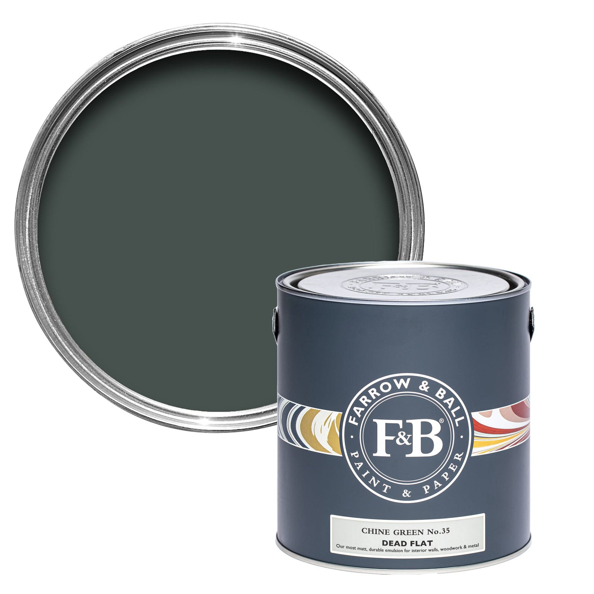 US Gallon Dead Flat Chine Green No.35