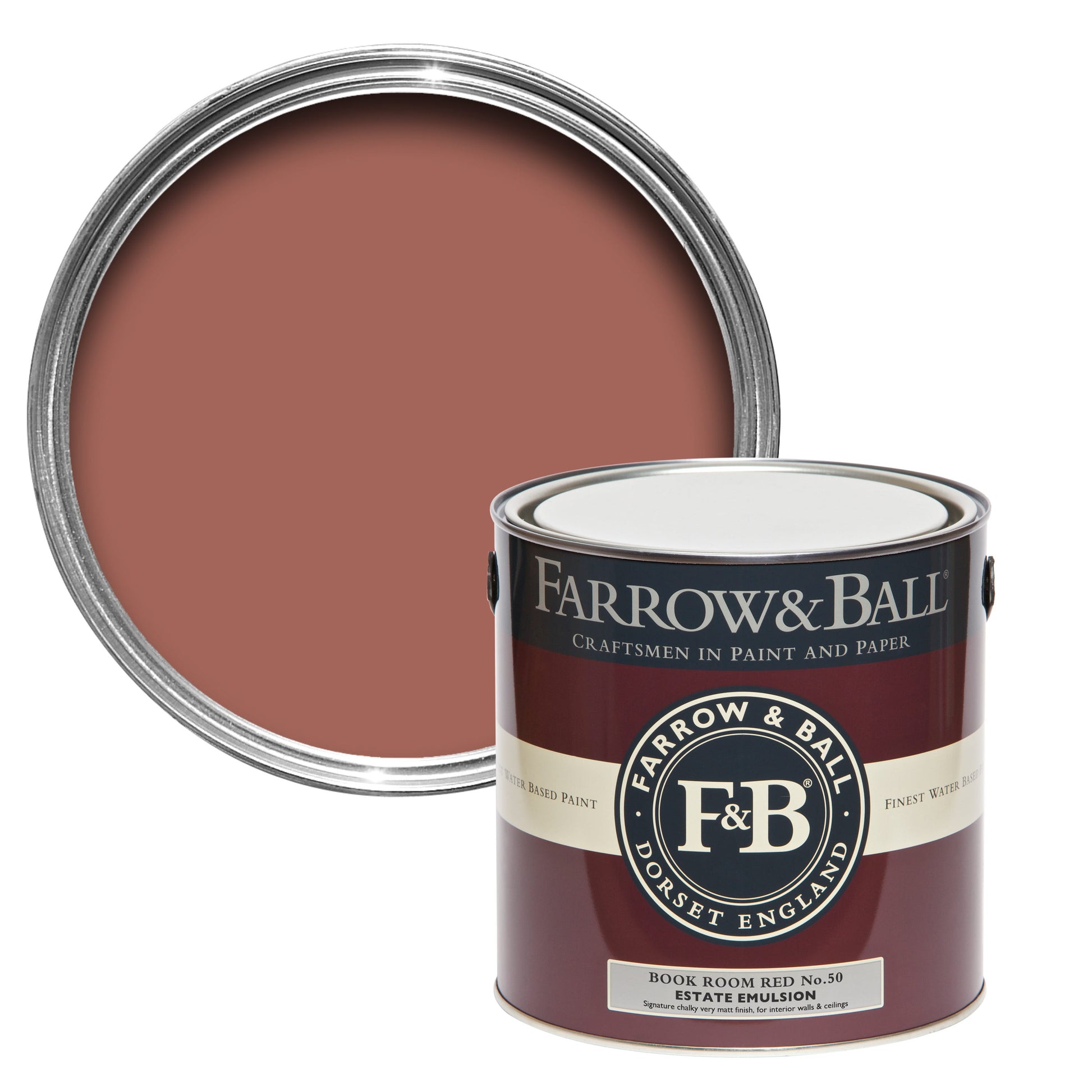 750ml Flat Eggshell Book Room Red No.50