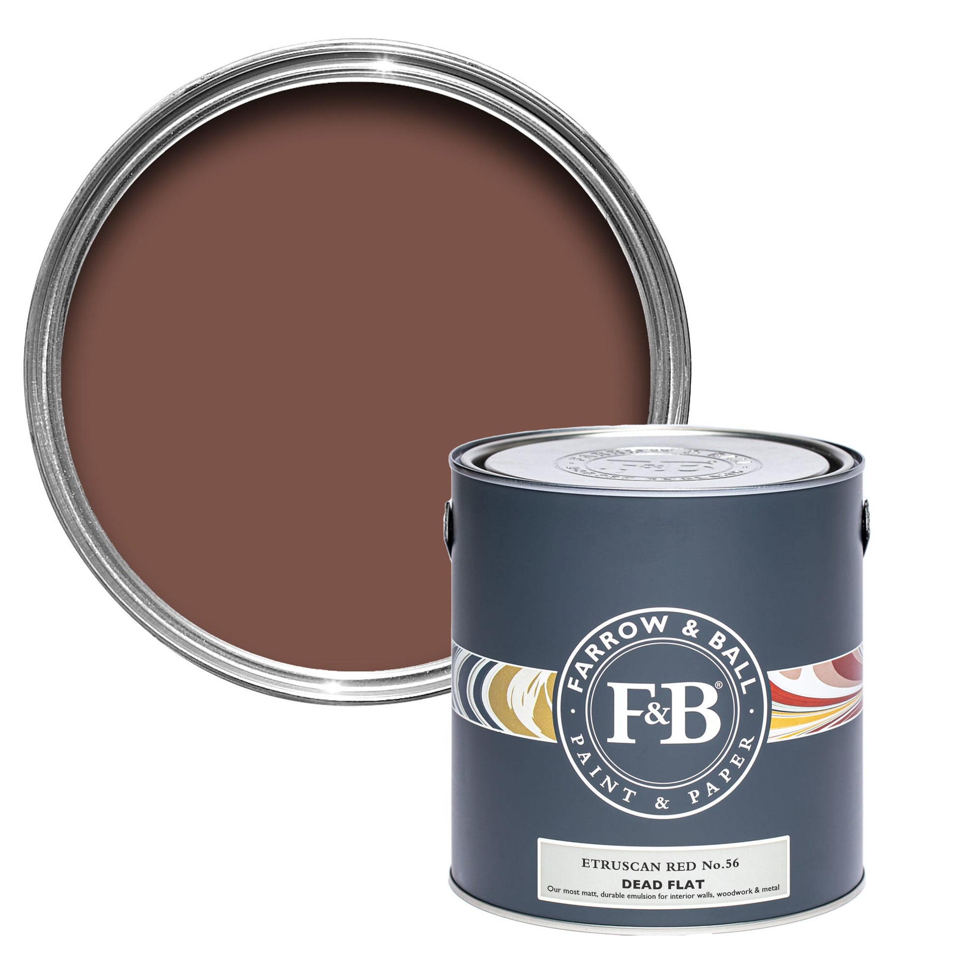 US Gallon Dead Flat Etruscan Red No.56