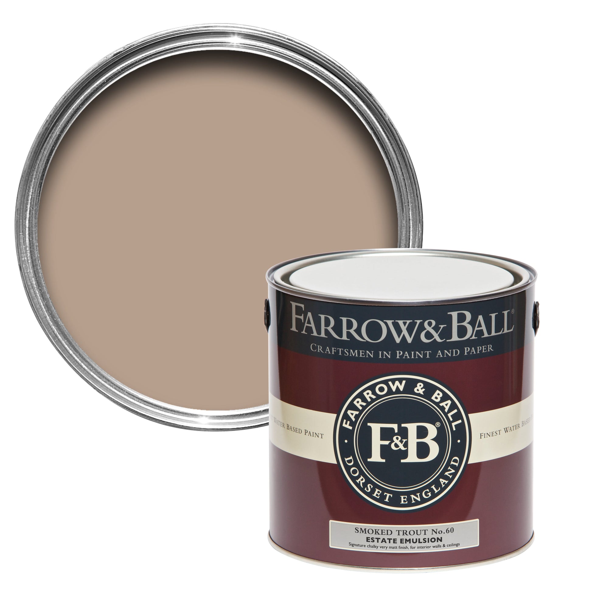 750ml Flat Eggshell Smoked Trout No.60