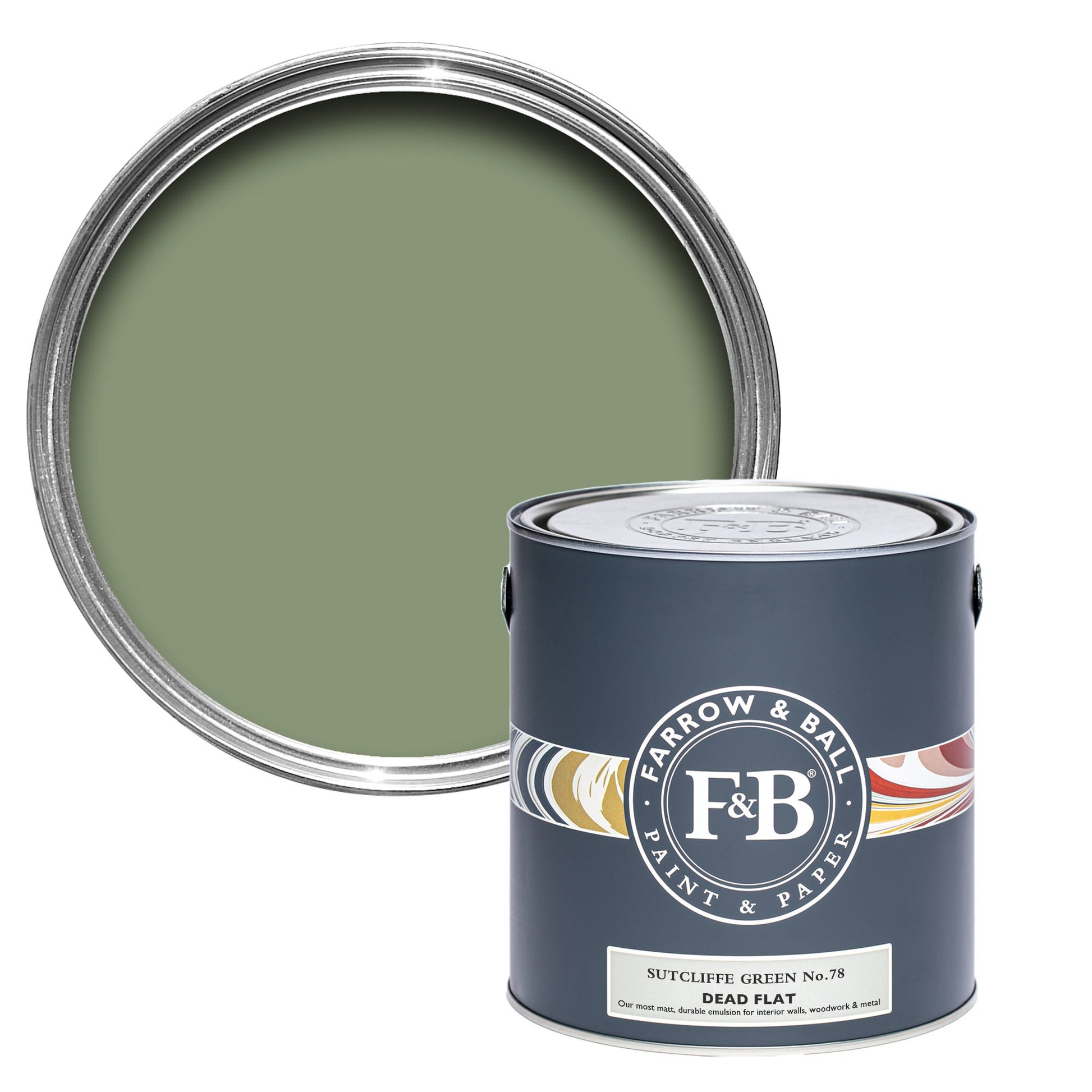 US Gallon Dead Flat Sutcliffe Green No.78