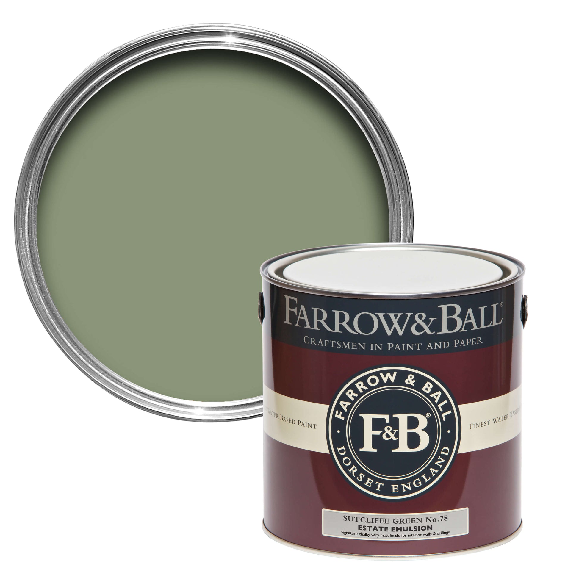 US Gallon Flat Eggshell Sutcliffe Green No.78