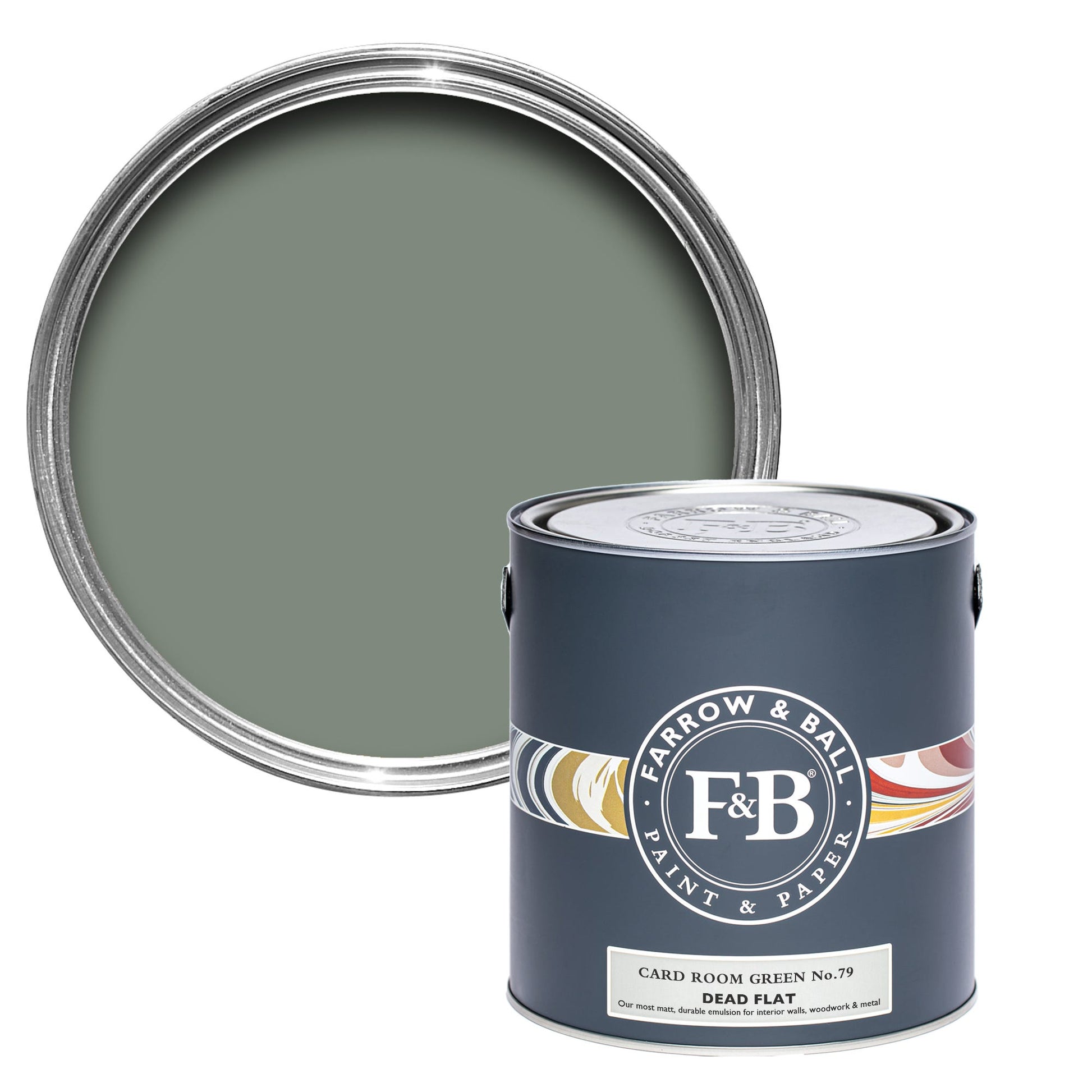 750ml Dead Flat Card Room Green No.79