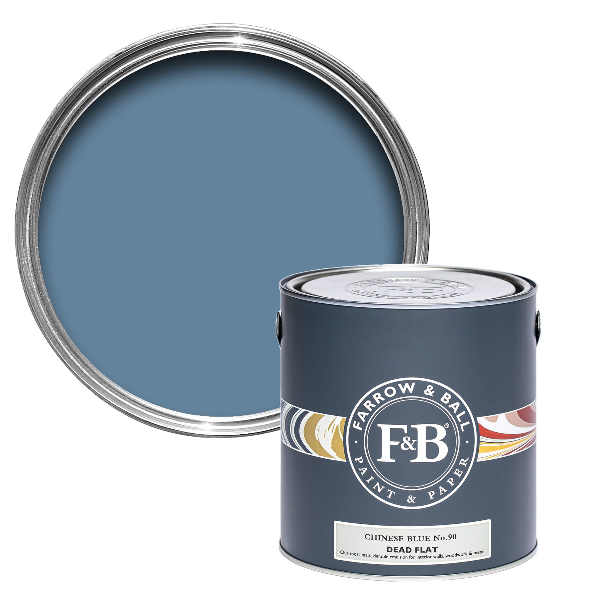 US Gallon Dead Flat Chinese Blue No.90