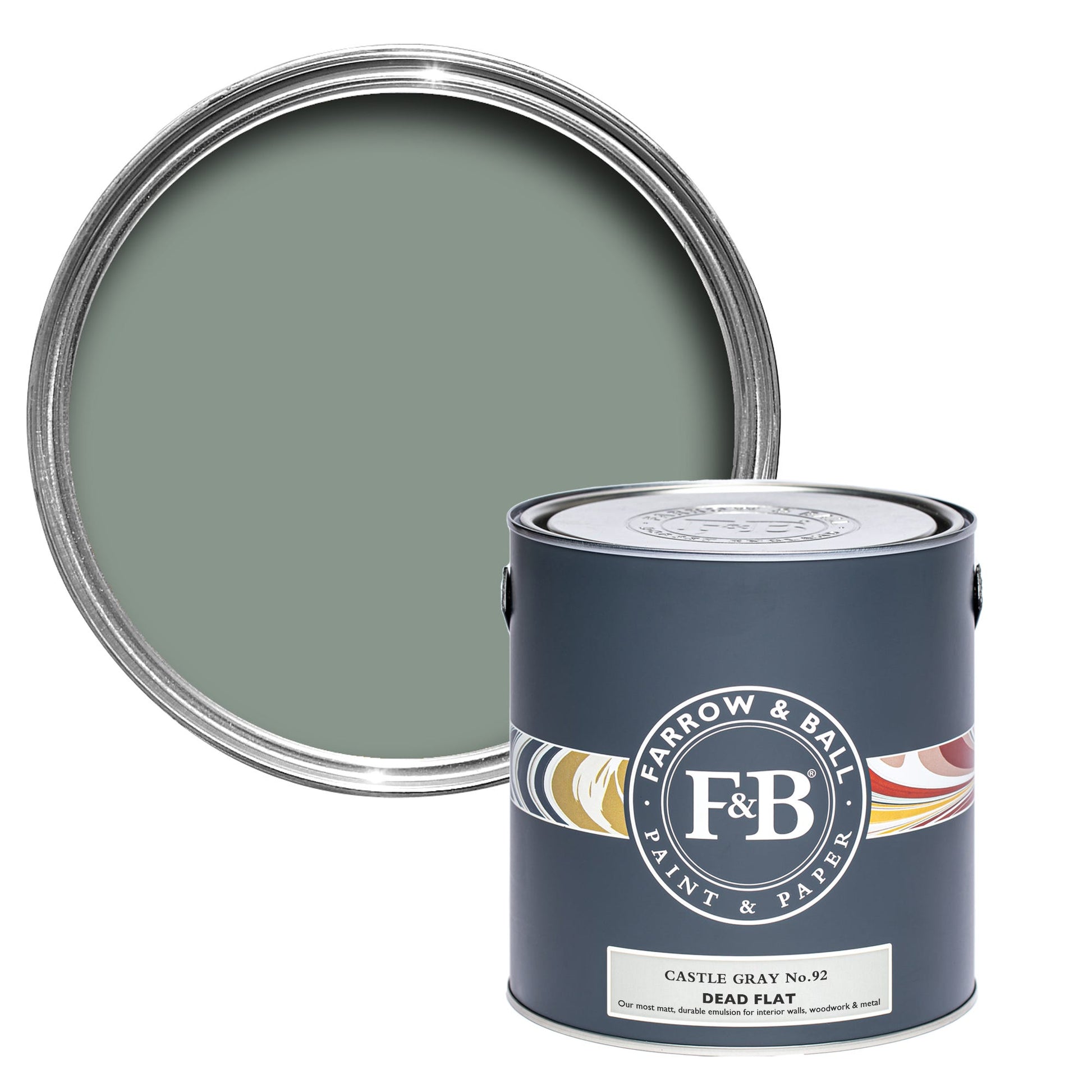 US Gallon Dead Flat Castle Gray No.92