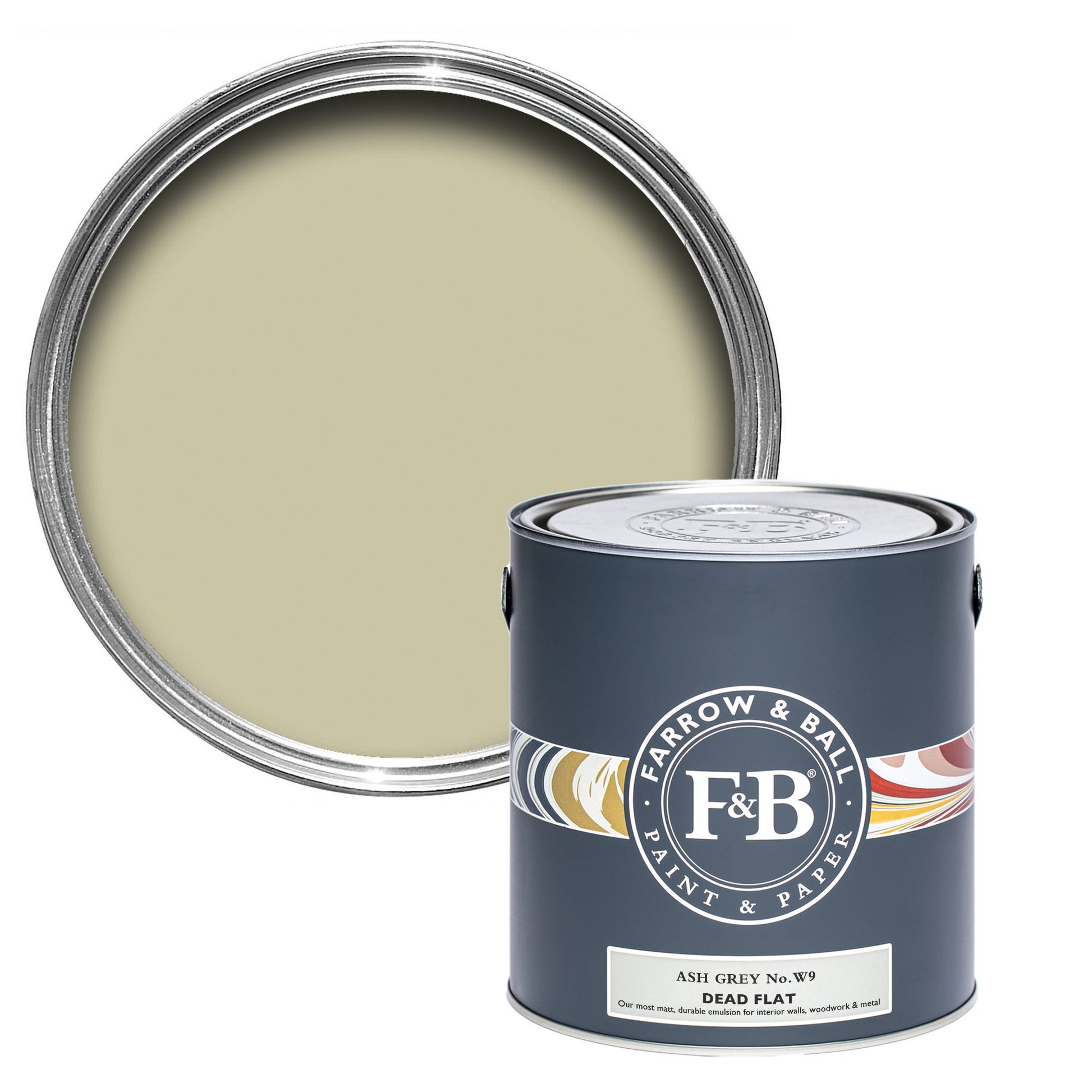US Gallon Dead Flat Ash Grey No.W9