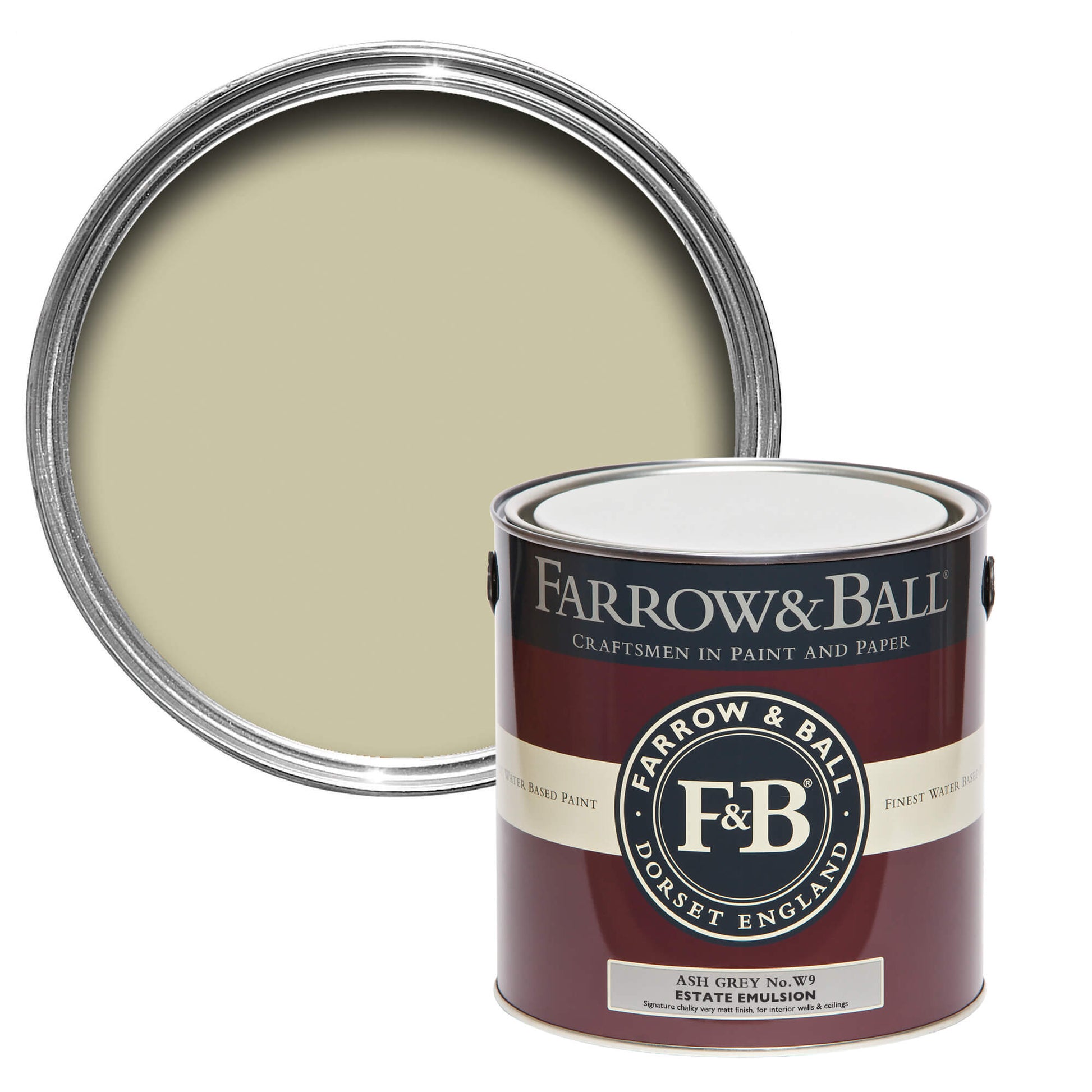 US Gallon Flat Eggshell Ash Grey No.W9