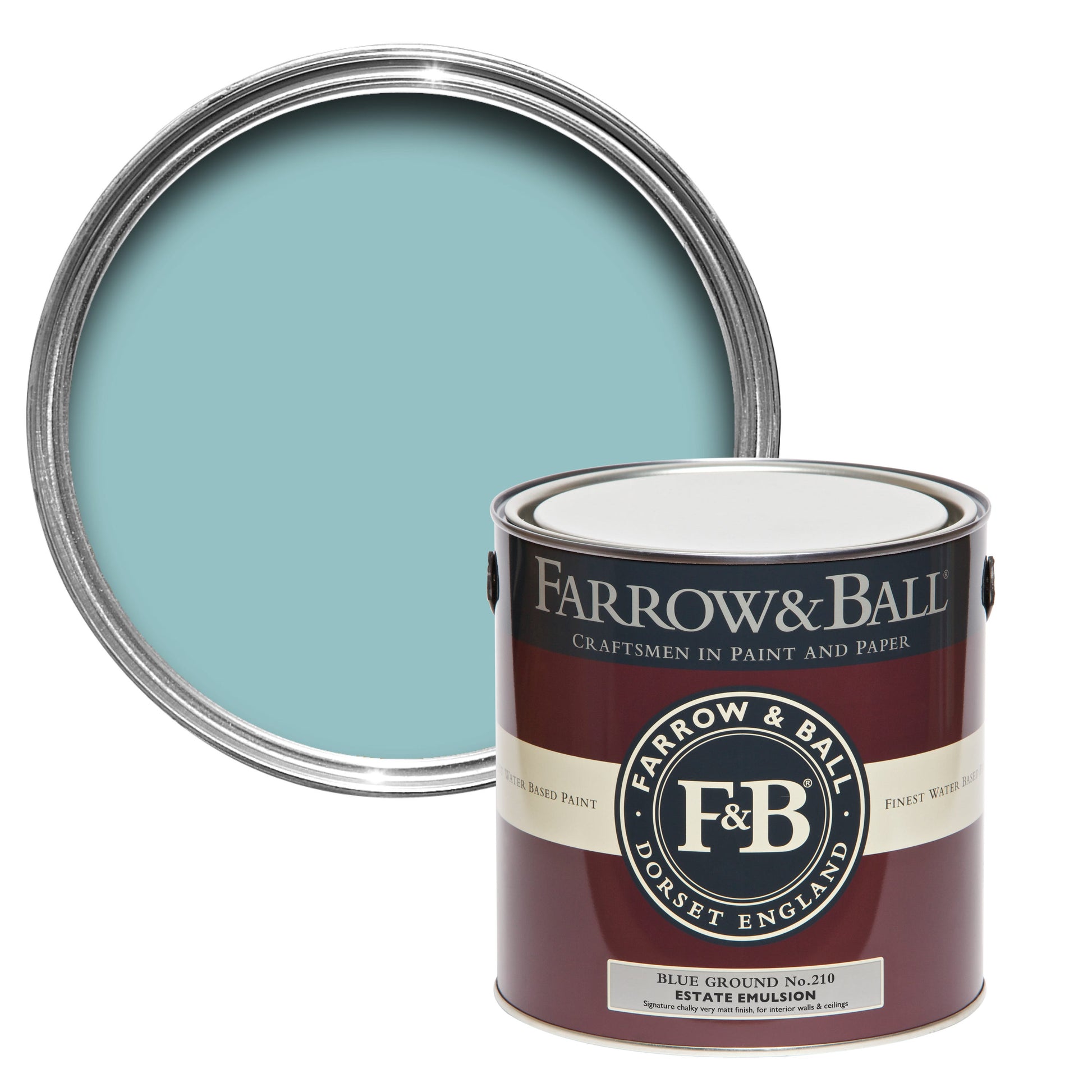 750ml Flat Eggshell Blue Ground No.210