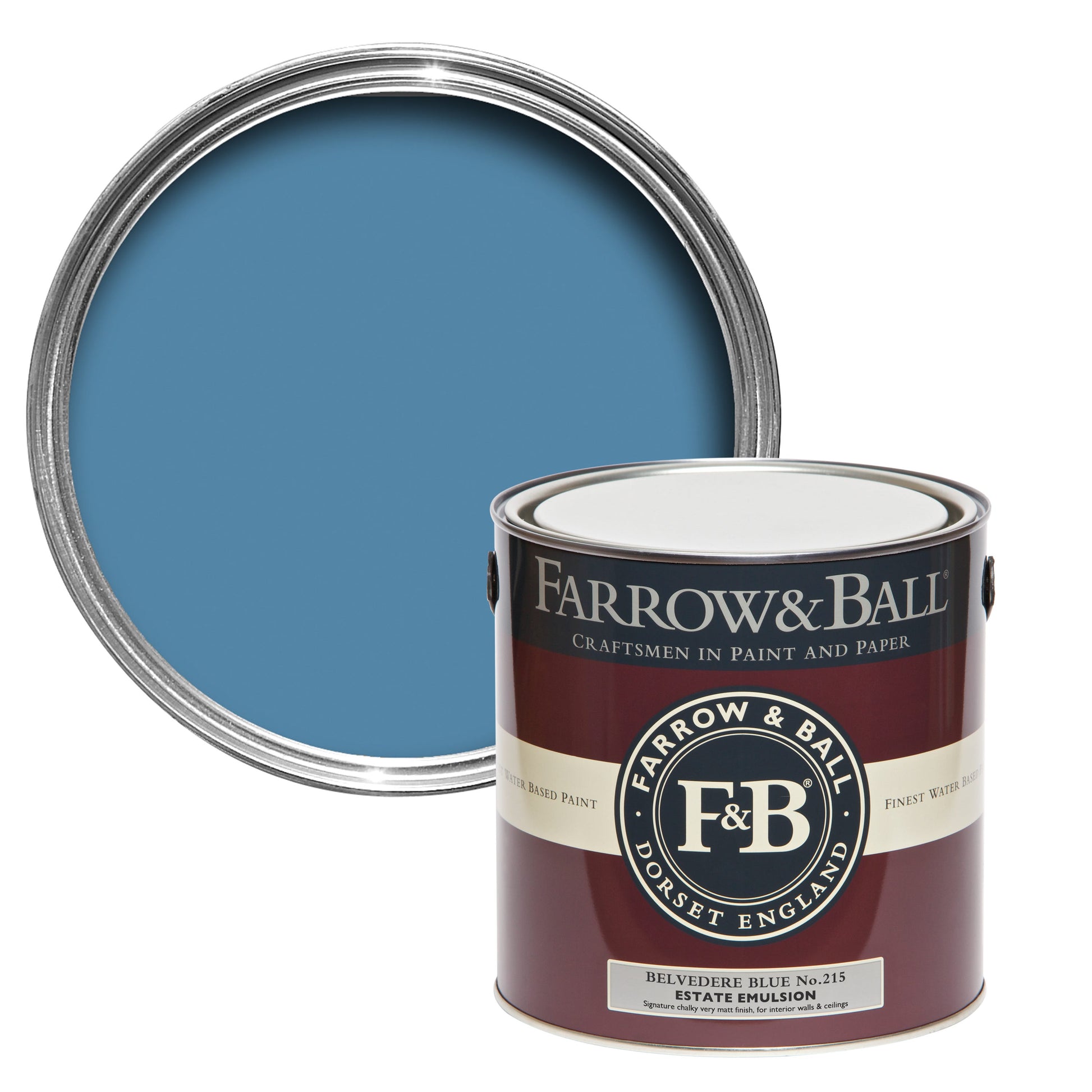 750ml Flat Eggshell Belvedere Blue No.215