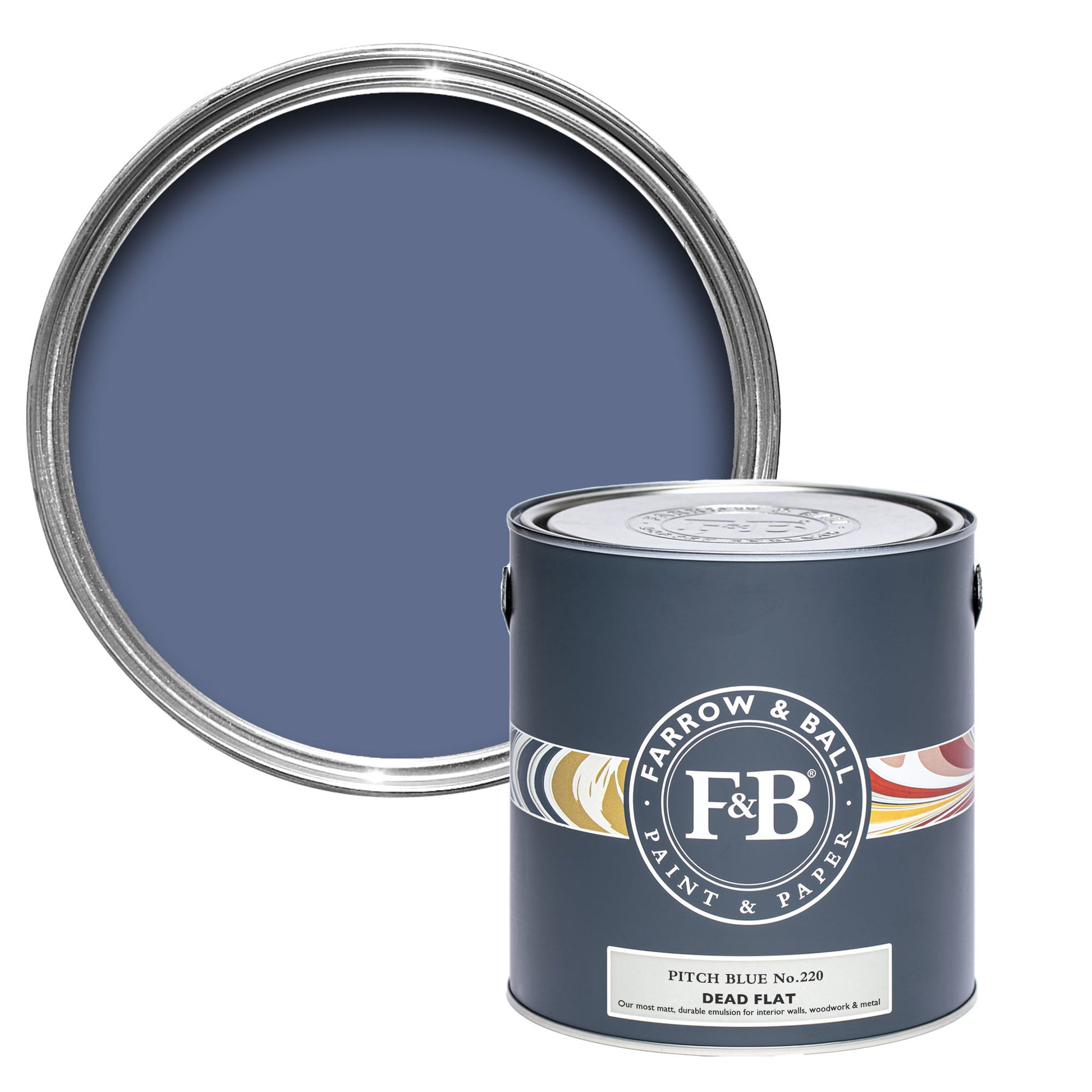 US Gallon Dead Flat Pitch Blue No.220