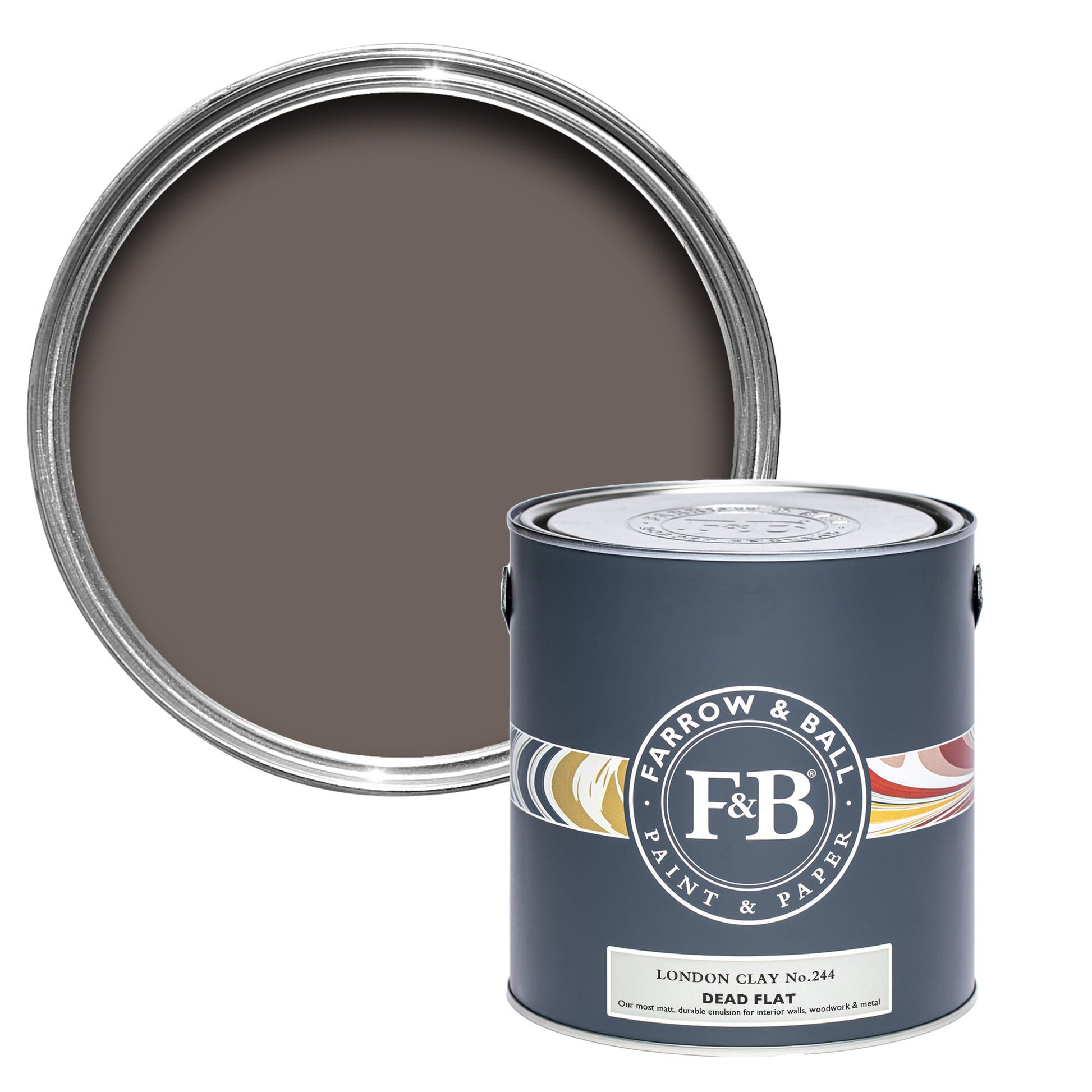 US Gallon Dead Flat London Clay No.244