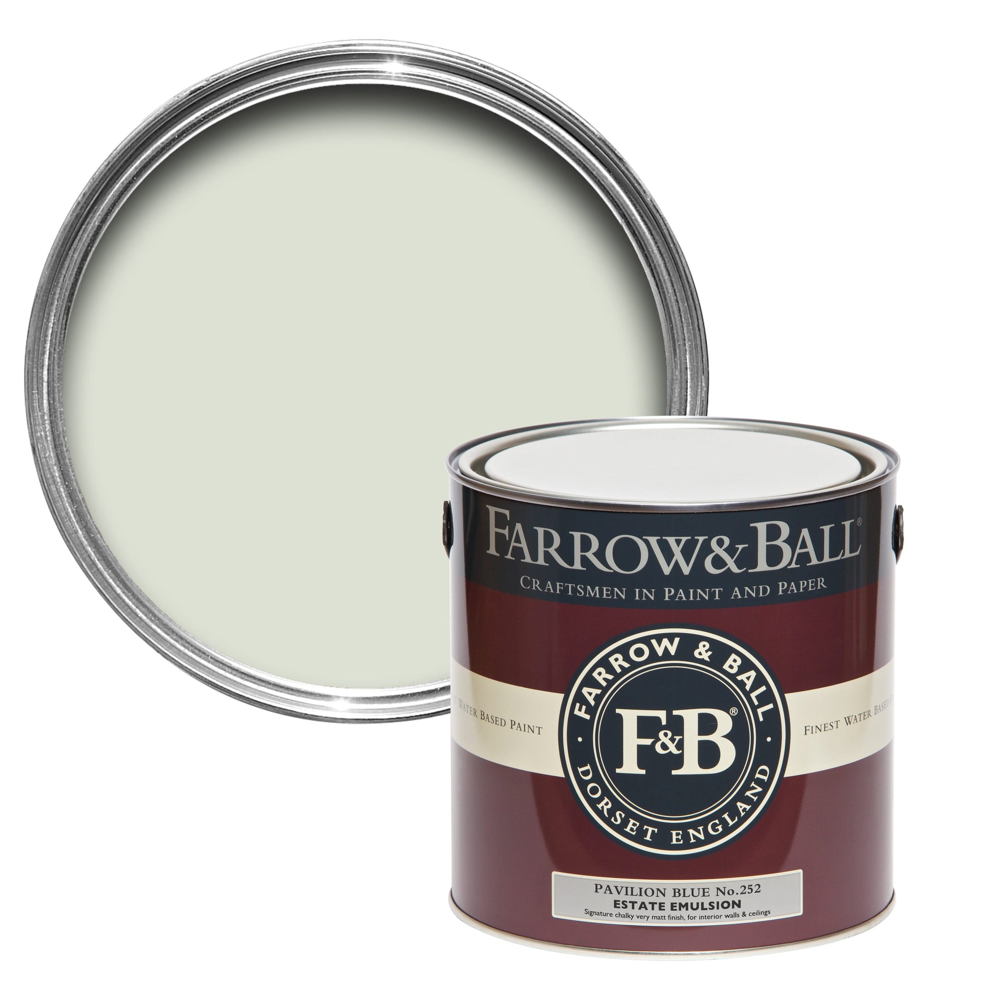 US Gallon Flat Eggshell Pavilion Blue No.252