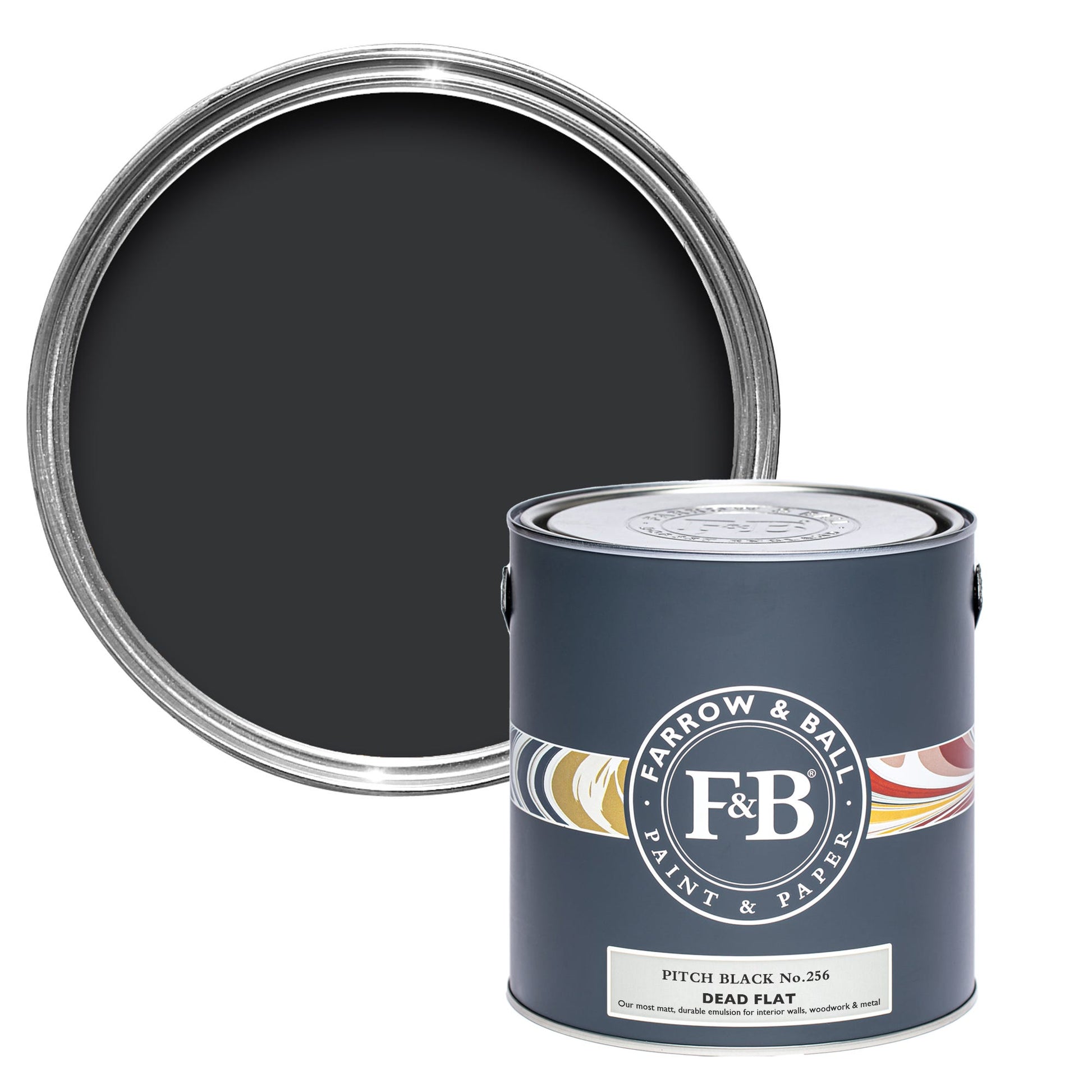 US Gallon Dead Flat Pitch Black No.256