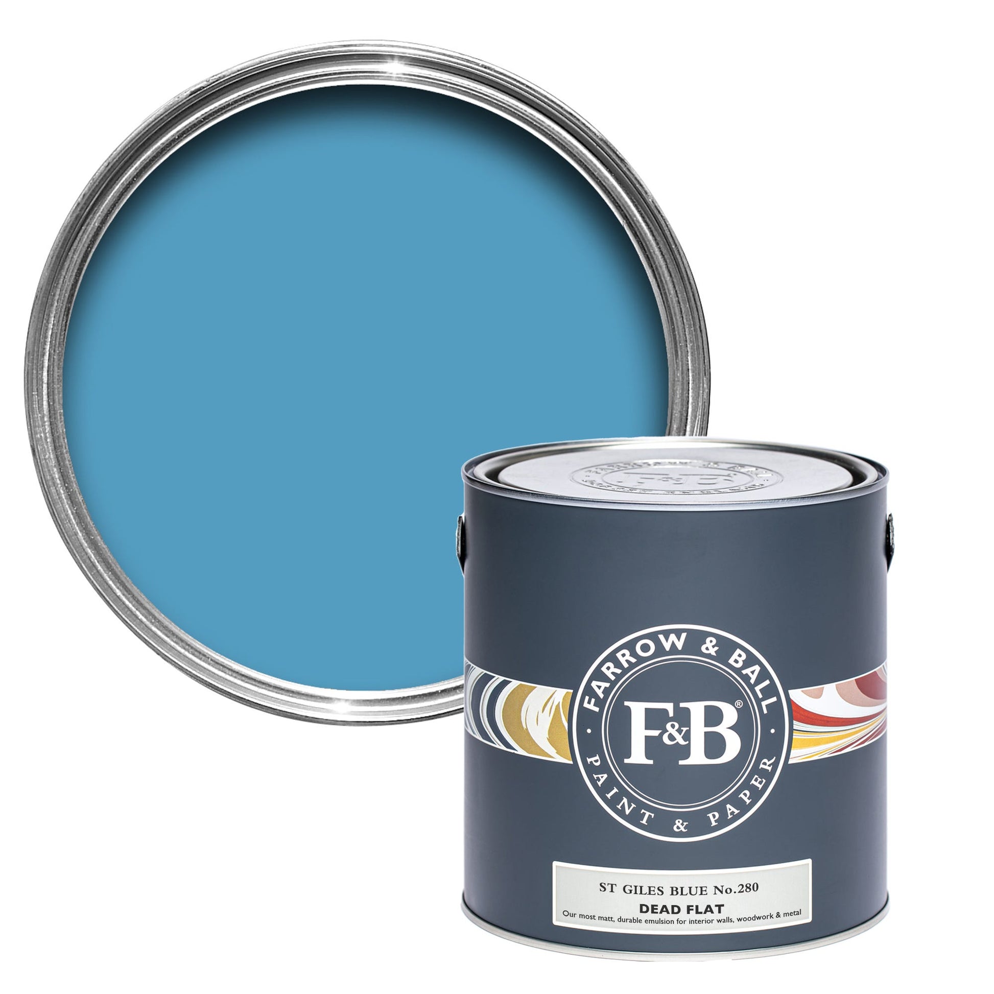 US Gallon Dead Flat St Giles Blue No.280