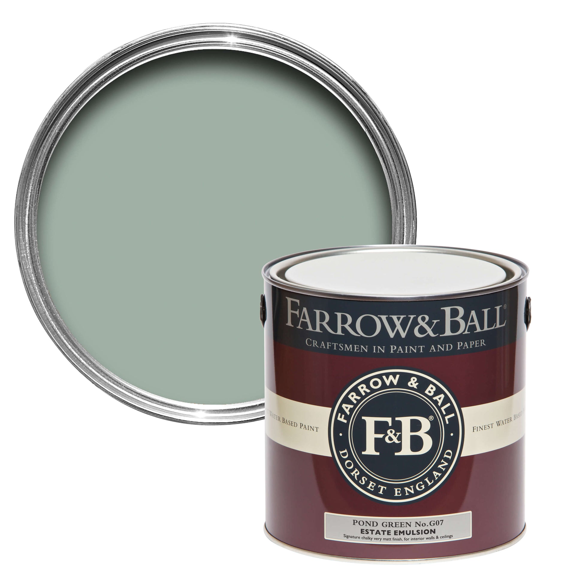 US Gallon Flat Eggshell Pond Green No.G7