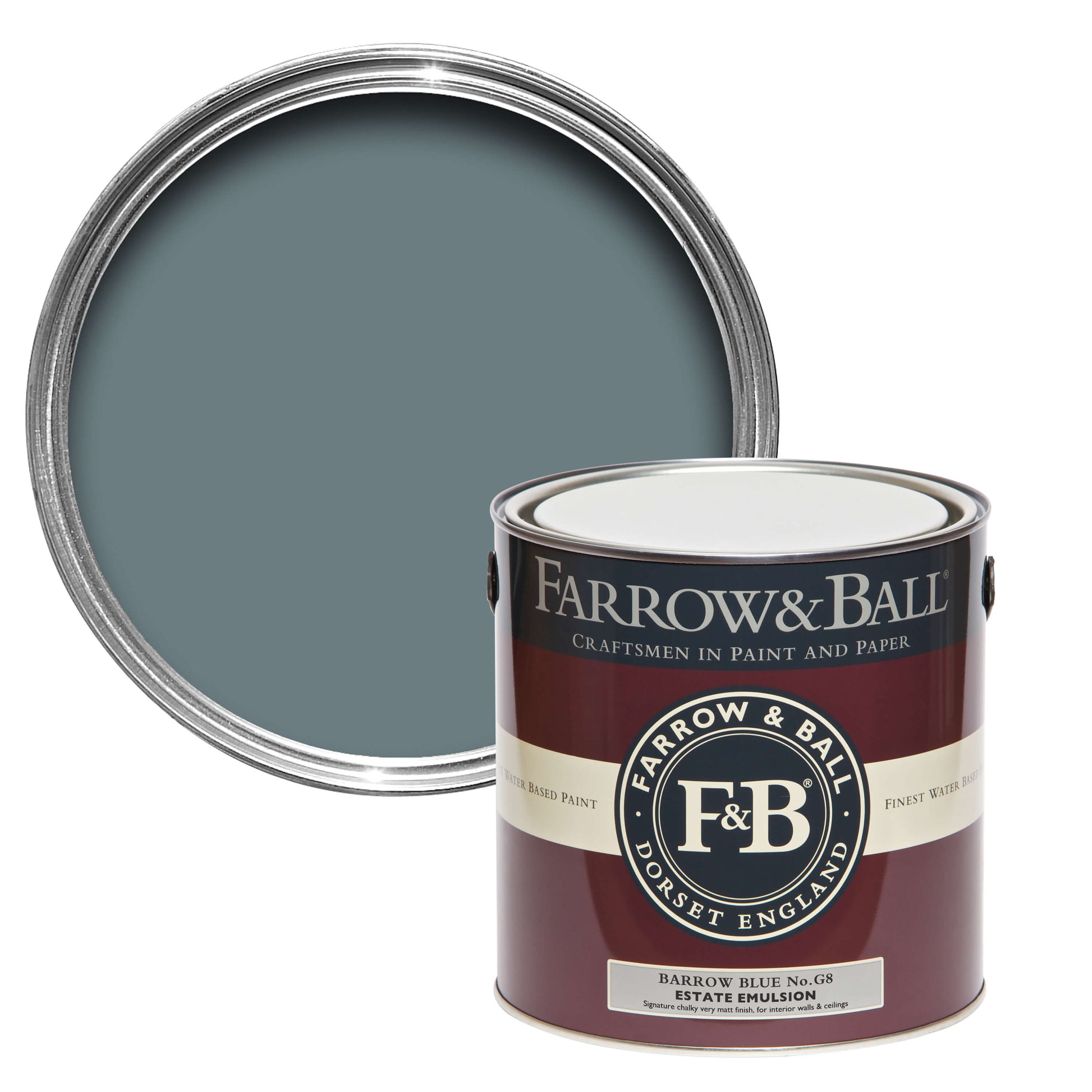 750ml Flat Eggshell Barrow Blue No.G8