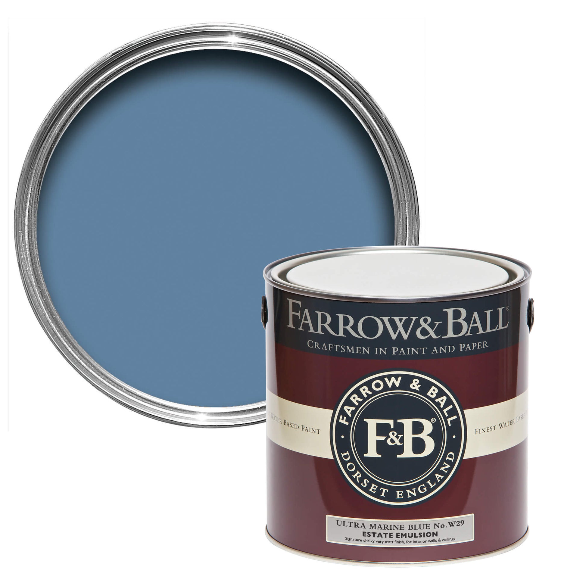 750ml Estate Eggshell Ultra marine Blue No.W29