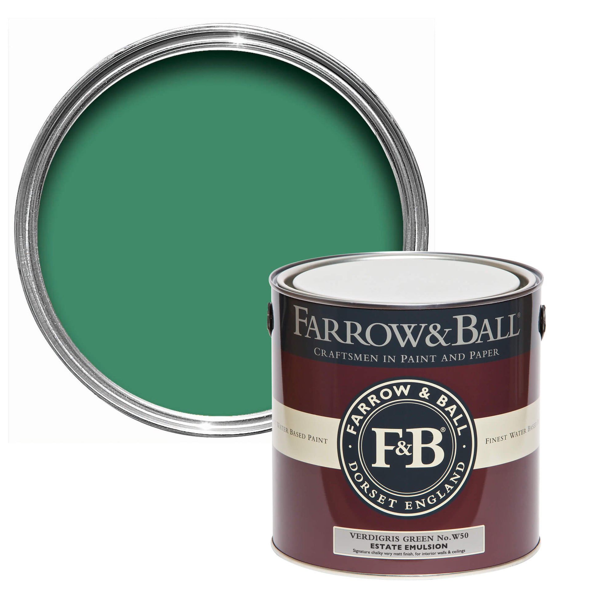 US Gallon Flat Eggshell Verdigris Green No.W50