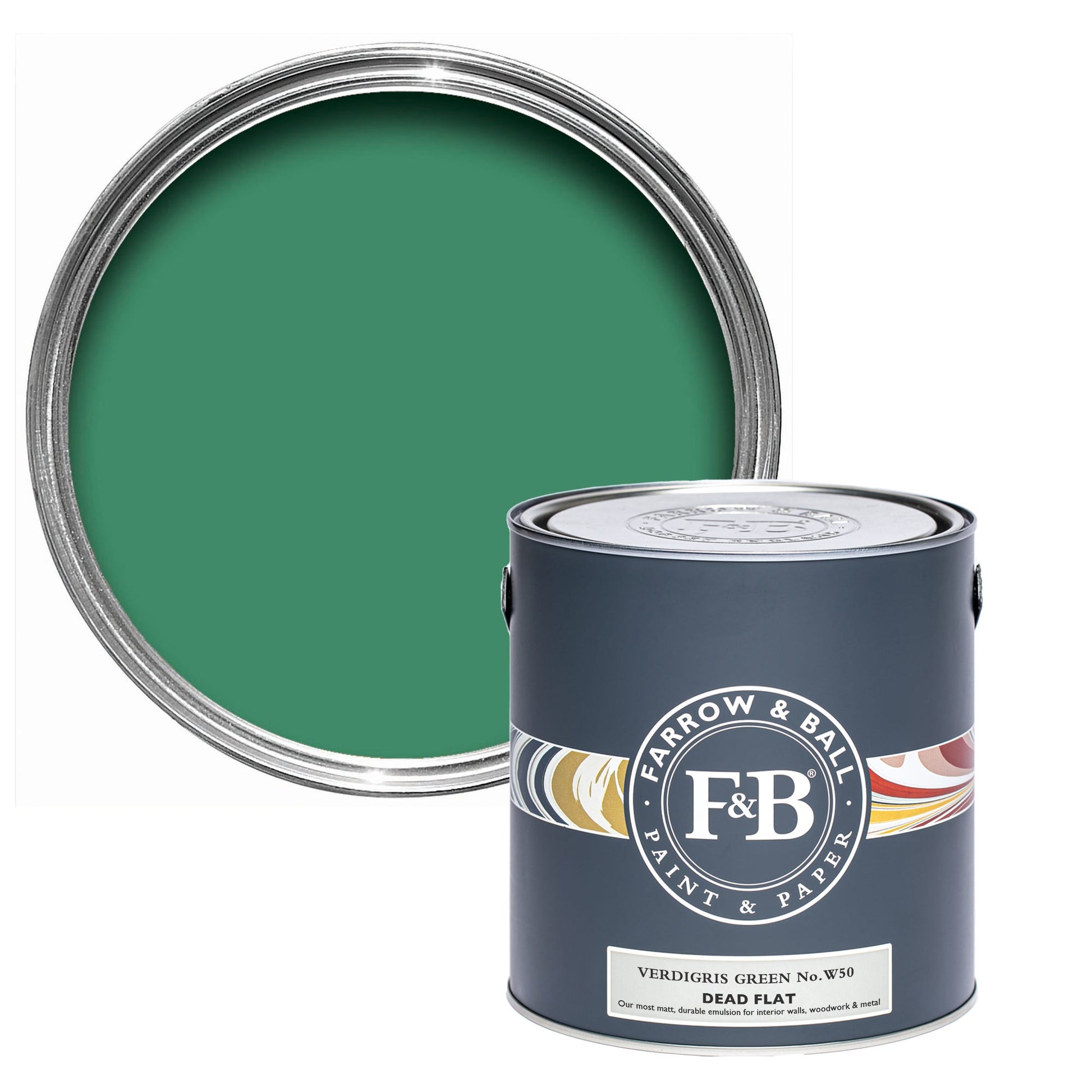 US Gallon Dead Flat Verdigris Green No.W50
