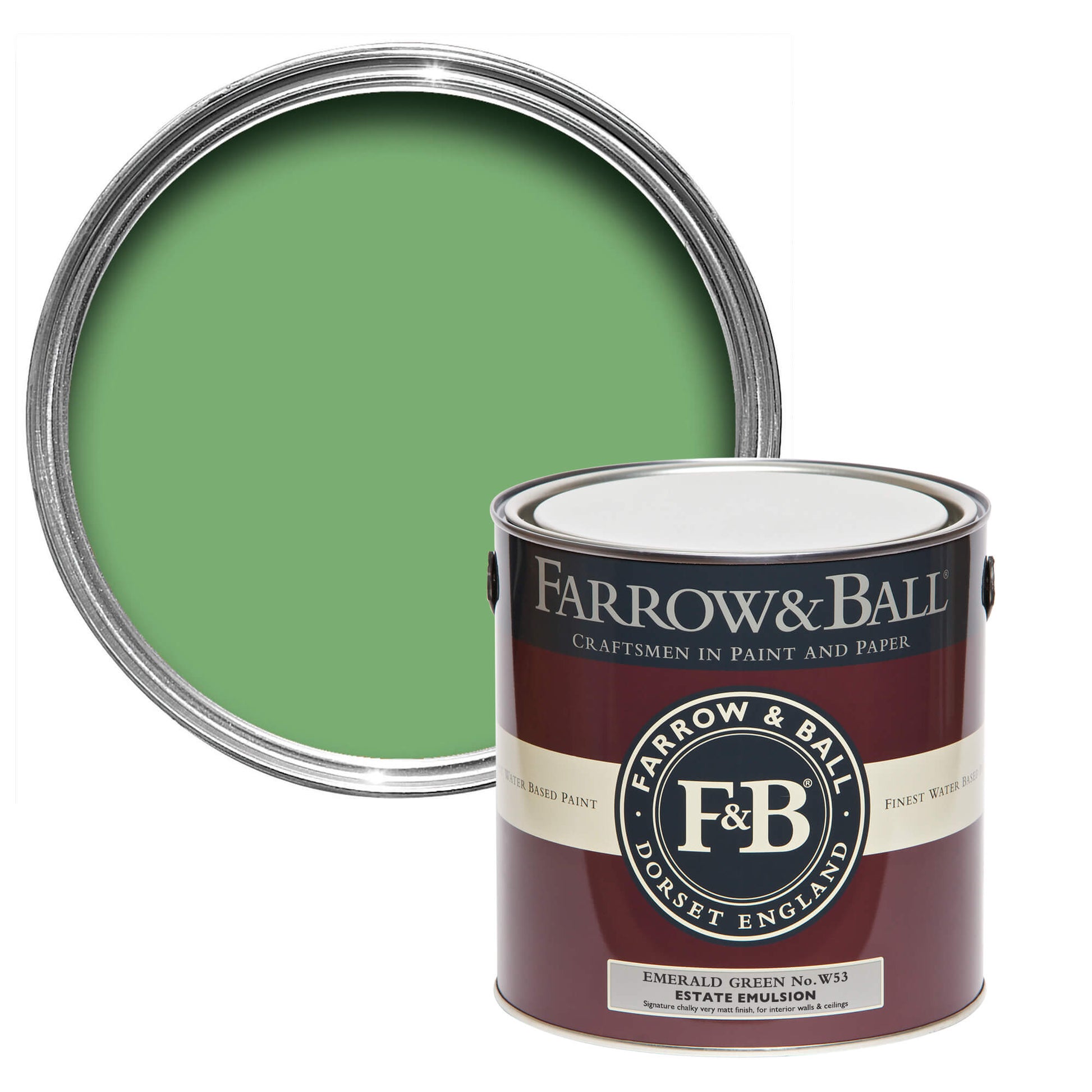 US Gallon Flat Eggshell Emerald Green No.W53
