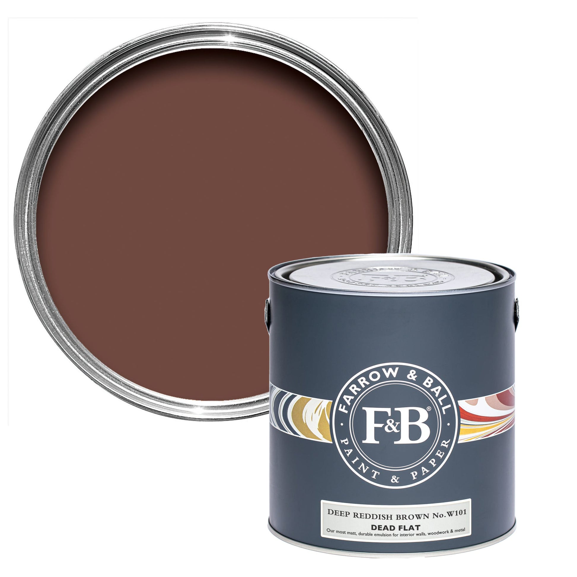 US Gallon Dead Flat Deep Reddish Brown No.W101