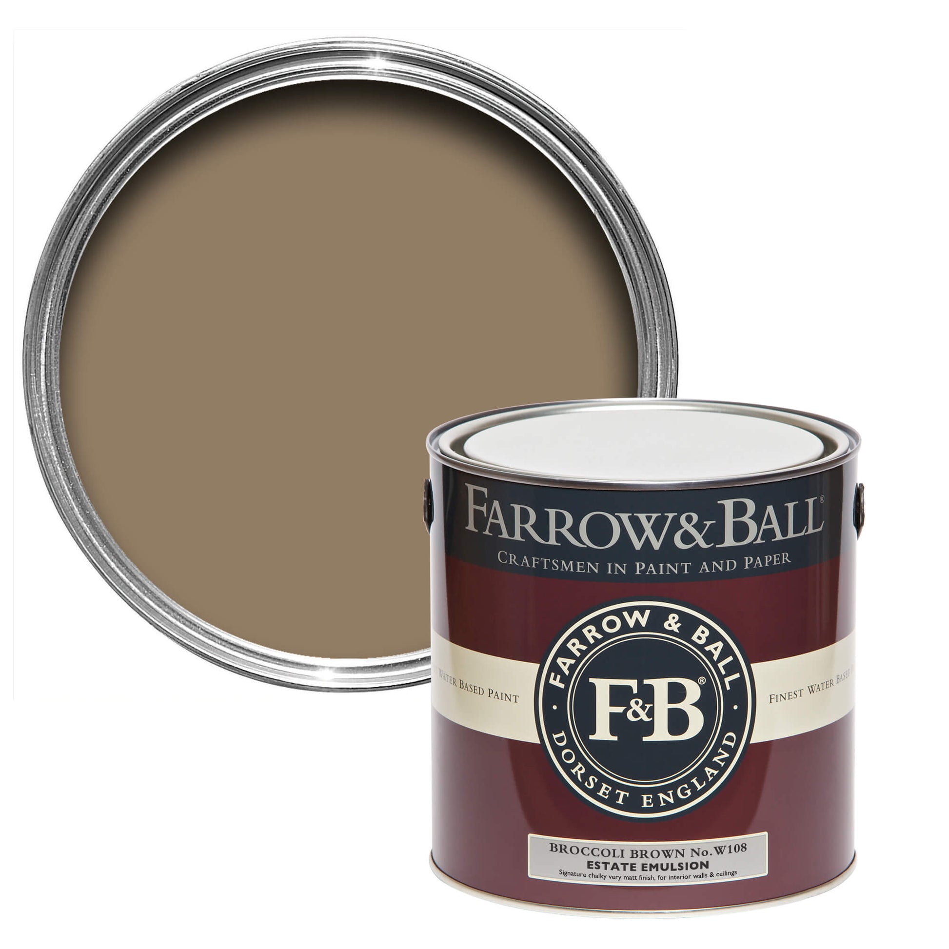 US Gallon Modern Eggshell Broccoli Brown No.198