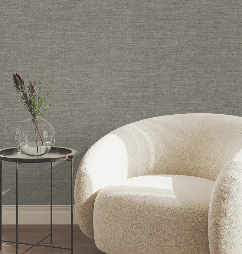 Terrene Charcoal Faux Linen