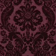 Haberdashery Flock Damask Merlot